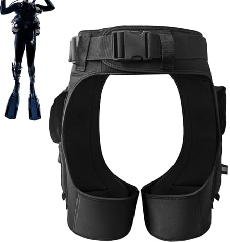Pantalones cortos de buceo – Neopreno de entrepierna abierta con bolsillos para hombre, pantalones deportivos acuáticos ajustables para buceo, surf, vela, natación, aventuras al aire libre, esnórquel