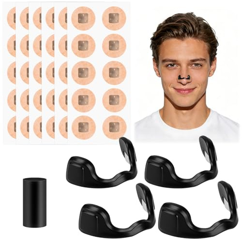 Cerotti Nasali Magnetici 60 Pezzi - Cerotti Nasali Antirussamento Dilatatore Nasale Magnetico Cerotto Nose Strips Magnetic, Breathe Right Nasal Clip, Migliorare Respirazione e la Qualità del Sonno