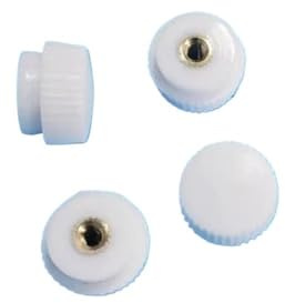 Tuercas de baquelita moleteadas redondas de color blanco, M3, M4, M5, para apretar a mano, con cabeza de plástico, 10 unidades(M3 10pcs)
