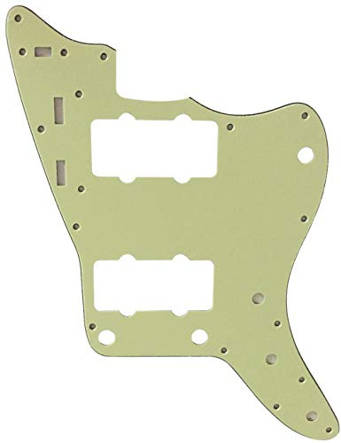 Passend für US-Jazzmaster-Stil Gitarren-Pickguard (3-lagig, Vintage-Grün)