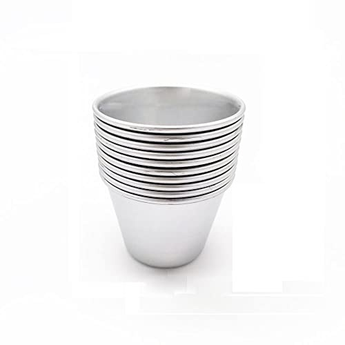 Nonstick Cake Molds Chocolate Molten Pans Pudding Cups Souffle Pot Pie Brownies Popovers (P0067-XL-10pcs)