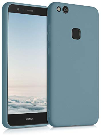 kwmobile Hülle kompatibel mit Huawei P10 Lite Hülle - weiches TPU Silikon Case - Cover geeignet für kabelloses Laden - Arctic Night