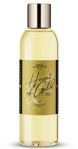 Lavayette Profumo Premium per Lavanderia - Heart Of Gold, Profuma Bucato al Argan - Ideale per Tessuti, Biancheria da Letto, Lenzuola Vestiti Lavati a Mano o in Lavatrice- Odore Fresco - 200ml