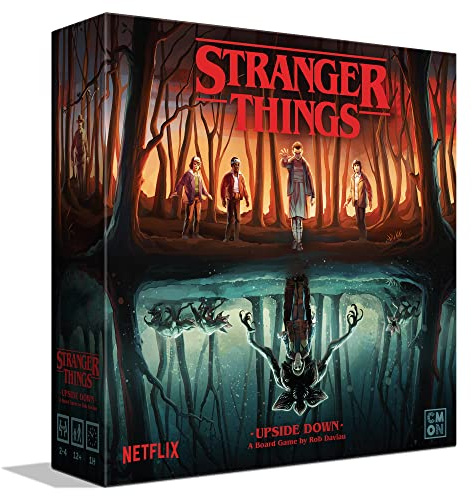 CMON Stranger Things Upside Down Board Game - Cooperative Play with Detailed Miniatures, Two Seasons of Gameplay, Strategy Game for Kids & Adults, Ages 12+, 2-4 Players, 60 Minute Playtime