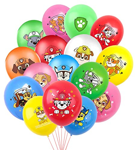 Luftballons Geburtstag, RosyFate 50 Stück Dog Luftballons, Anime Deko Ballons, Cartoon Ballons, für Kinder Geburtstag sfeier, Babyparty, Jubiläum Party Deko