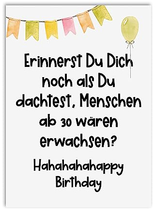 Nastami Geburtstagskarte lustige Karte Geburtstag (Menschen ab 30)