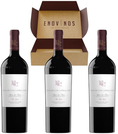 Vino Pago de los Capellanes Crianza - x3 Botellas Vino Tinto Ribera del Duero 100% Tempranillo 75 cl - Mejor Selección ENOVINOS