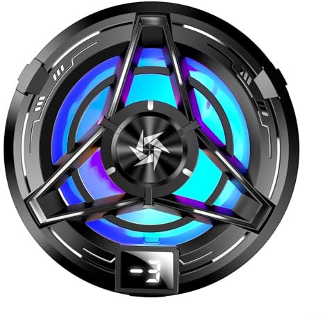 ZYWUOY Phone Cooler, Phone Cooling Fan, X106 - Radiatore per cellulare per Live Streaming, Outdoor Vlog e Mobile Gaming (nero)