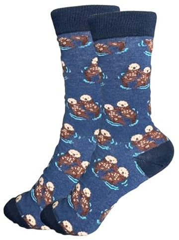 Tindo Calcetines coloridos con motivo Divertidos Calcetines Locos para Hombres y Mujeres Calcetines de Regalo Unisex Talla única 36-43 Crew Socks 1-Par…