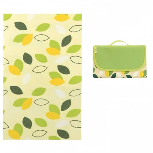 pykaaiiu Picknickdecke, wasserdicht, sandbeständig, Stranddecke, ideal für Outdoor, Camping, Strände, Parks, Festivals und Picknicks, einfach zu Falten und zu waschen(Grün,150 * 200cm)