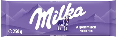 Milka MMMAX Alpenmilch Tafelschokolade, 250 g | Zarte Alpenmilch-Schokolade für besondere Genussmomente, Großtafel