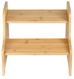 Marche Enfant pour Salle de Bain et Cuisine-Marchepied Pliable pour Enfant, 2 marches, Antidérapant, -38,2 * 34 * 33,2 cm - Couleur d'origine