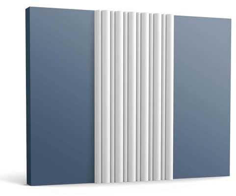 Orac 3d panneau mural WX211-2600 FLUTE 260 cm x 1,7 cm x 25,5 cm Polystyrène extrudé (HDPS) prétraité