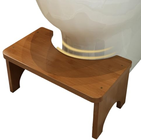 Ihdjasg Tabouret De Toilettes Pour Selles | Tabouret De Toilette En Bois - Marchepied Multifonctionnel Pour Toilettes | Pour Adultes Et Personnes Âgées, Maison, Salle De Bain, Douche, Camping, Voyage,