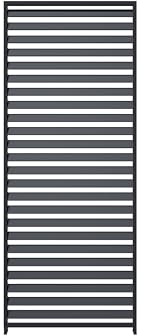 PRIMEYARD 1-teilige Lamellenwand aus Aluminium - statisches Paneel in Anthrazit für Pergola Premium