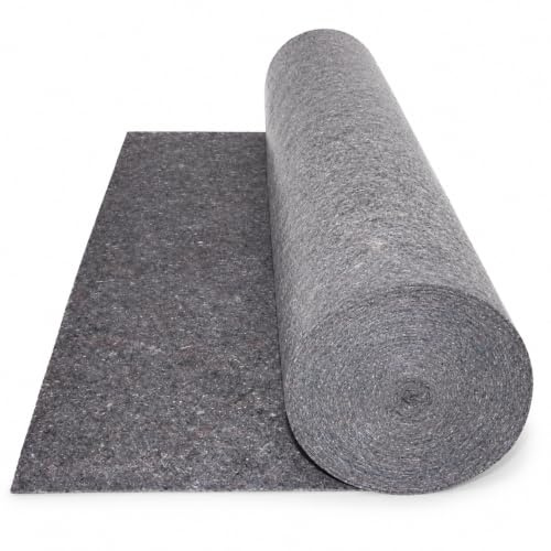 Maler-Abdeckvlies 25 m x 1 m, 270 g/m² – Malervlies, Renovierungsvlies, Schutzvlies und Bodenschutzvlies auf Rolle – mehrfach verwendbarer Abdeckfilz mit rutschfester Folie