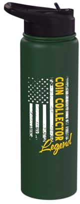 American Coin Collector Legend Coin Collector Stainless Steel Insulated Water Bottle