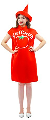 SEA HARE Halloween Kostüm Ketchup für Erwachsene