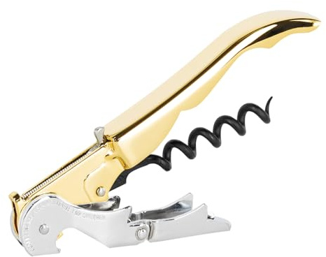 PULLTAP'S GENUINE Zweitakt-Korkenzieher für den professionellen Gebrauch Slider 900, vergoldet (Flash Gold 24K), patentiert und hergestellt in Spanien