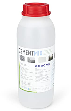 Ecoform Zementmix - Betondichtmittel für WU Beton - flüssigkeitsdichten Beton - Frostschutz & wasserdichten Mörtel Für den Innen- und Außeneinsatz - 1 Liter