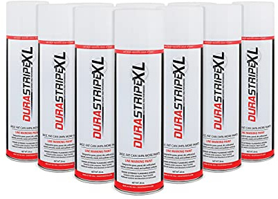 WHITE Athletic Field Marking Paint - (CASE) 12/26 Ounce Fat Cans. For use with USSC Striping machines only.