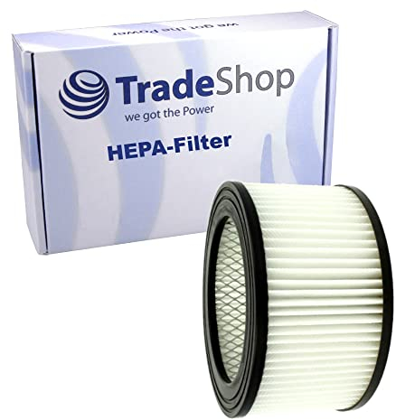 Trade-Shop Filtro HEPA / Filtro de láminas / Filtro redondo compatible con TecTake Scheppach GeKo Bituxx Camry Chimenea Sellnet TrendLine Aspirador de cenizas