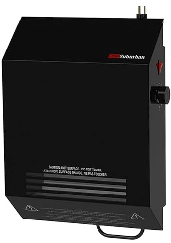 Suburban Wall Mount RV Electric Heater, Energy Efficient Heater, Easy to Mount, Thin, Black (‎2691ABK)
