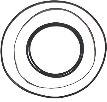 Correa de transmisión plana para tocadiscos para grabadora de video, correas de movimiento, correa de goma, 4 piezas, 4 piezas, correa de transmisión plana para grabadora de video, transmisión de