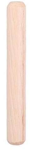 TIKATARER Holzdübel, Holzdübelstifte, 50 Stück, für Schrank, Schublade, Rund, Geriffelt, Holzstifte, Holzhandwerk, Dübelstifte, Stangen, M8 X 30/40/50/60 Mm (M8 * 60 (50 Stück))