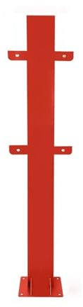 Columna de Carga, Columna de Carga para vehículos eléctricos, Columna dedicada para Carga de vehículos, Soporte de protección de Carga, Poste de Soporte para estación de Carga (Rojo)