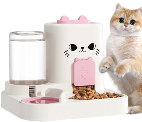 Automatischer Katzenfutterspender,Automatischer Katzenfutternapf | Intelligenter automatischer Katzenfutterautomat | Auslaufsicherer Trockenfutterspender, robuster intelligenter automatischer Katzenfu