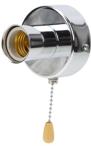 Angoily Lampenfassung Mit Zugkette Deckenlampenfassung Lampenteil Fassungszubehör Nachttischlampenfassung Für Wandleuchte Deckenlampe
