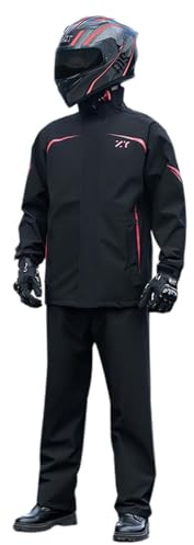 Combinaison Pluie Moto Homme Femme Tenue de Pluie Homme Femme Veste Réfléchissante et Pantalon Imperméable Veste Imperméable et Surpantalon Ensemble Impermeable 2 Pieces Travail Vêtements Imperméables
