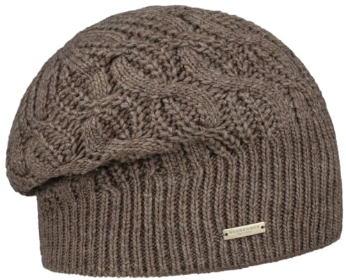 Seeberger Landesta Headsock mössa dammössa vintermössa stickad mössa dam – med foder höst-vinter, toupe, one size