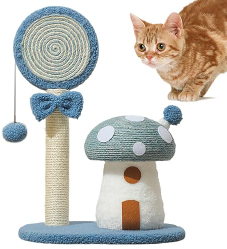 Yulokdwi Für Katzen,Sisal Kratzbrett mit Pilzform - Möbelschutz Katzenbaum Kratzer | Für Studentenwohnheim, Wohnung, Arbeitszimmer, Schlafzimmer, Wohnzimmer, Balkon