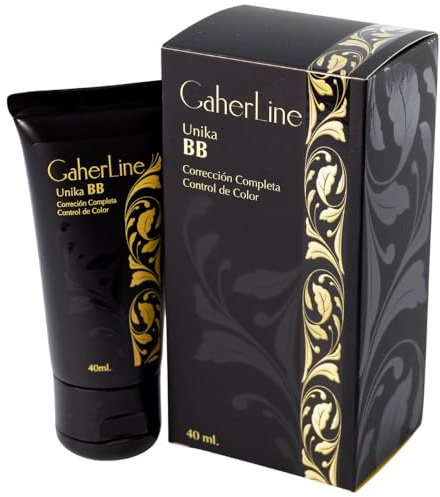 GaherLine Unika BB Cream con Color que Unifica el Tono y Cubre Imperfecciones. BB Cream Hidratante y Antiarrugas con Rosa Mosqueta, Vitaminas A y E y Protector Solar 50 para Todo Tipo de Pieles