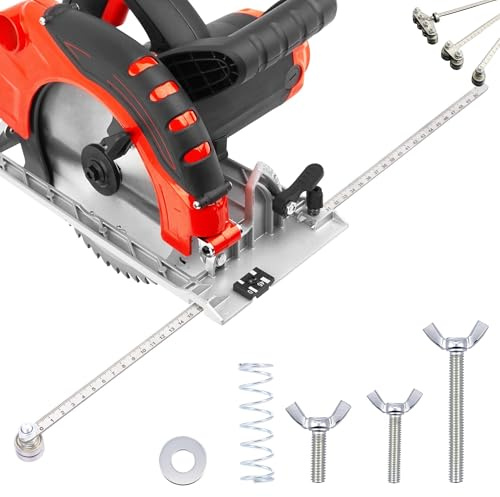 Positionierlehre FüR PräZise Messungen Und Einfaches Holzzuschneiden, Verstellbare PräZisions-FüHrungsschiene Aus Edelstahl FüR KreissäGe Und HandsäGe, Messwerkzeug FüR (Single Bearing)