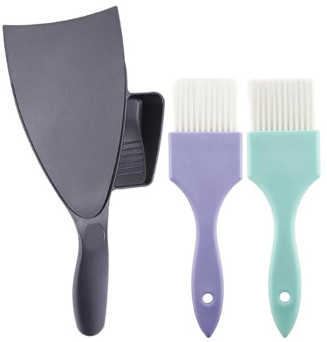 GAROZATION Set de Tinte Cabello y Pinceles Lavables de 3 Piezas Tablero de Plástico para Teñir el Cabello en Casa o Salón Profesional