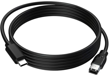 Arzweyk Câble adaptateur Firewire 6 broches vers type C, IEEE 1394 Firewire 400 vers USB C mâle pour imprimante, scanner, appareil photo numérique, caméscope, 1,8 m