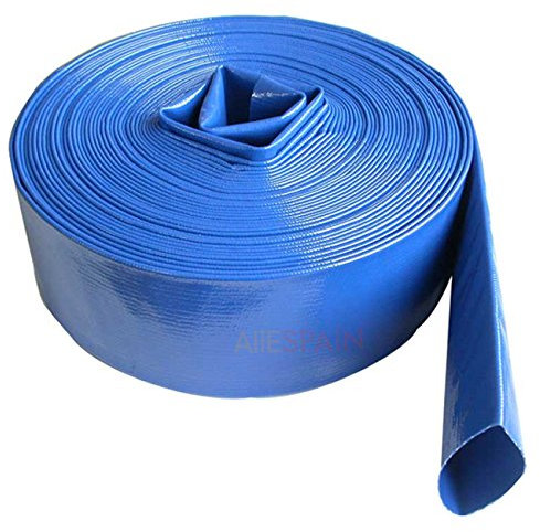 'En pVC Layflat Tuyau plat. Tuyau pour pompe chasse d'eau et irrigation agricole. Mesure 2 Diamètre intérieur 52 mm Épaisseur 1,35 mm Flat Hose 100 mètres
