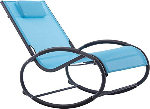 Vivere WAVEROCK1-OB Sessel, Ozeanblau auf Mattgrau