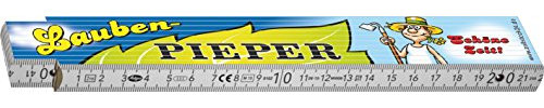 Schaeffer-Marketing / 700 216 - Laubenpieper - ZOLLSTOCK! Witziger & origineller Gliedermaßstab/Meterstab 2 Meter - ein lustiges Geschenk für alle Männer, Opa, Papa und Familie.
