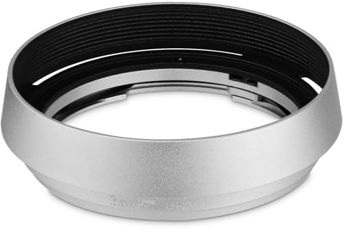 Haoge LH-ZM36 Bajonett-Gegenlichtblende aus Metall, rund, kompatibel mit Carl Zeiss Distagon T 1.4/35 35 mm f1.4 f/1.4 ZM Objektiv, silberfarben