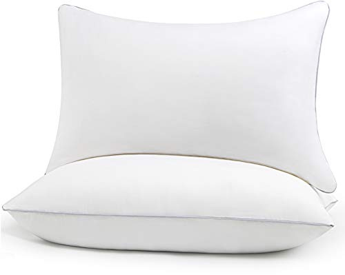 HIMOON Bed Pillows for Sleeping 2 Pack,Queen Size Cooling Pillows Set of 2,Top-end Microfiber Cover for Side Stomach Back Sleepers