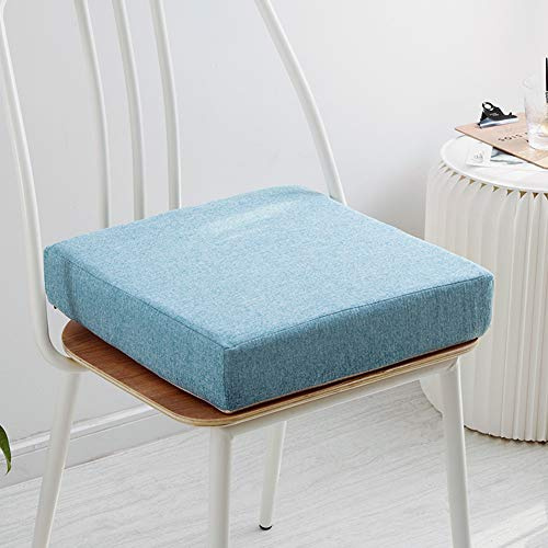 Yuly Cojín grueso acolchado para silla de espuma viscoelástica, extraíble y antideslizante, cómodo cojín de asiento para sillas/sofá/sillón.