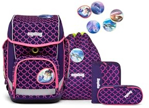 ergobag Cubo Pearl DiveBear Zaino, Gioventù Unisex, Multicolore (Multicolore), OneSize