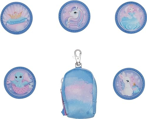 Beckmann, Mini Rucksack mit Buttons Fairytale, Klettverschluss, Grundschule, 1. Klasse Zubehör, Blue
