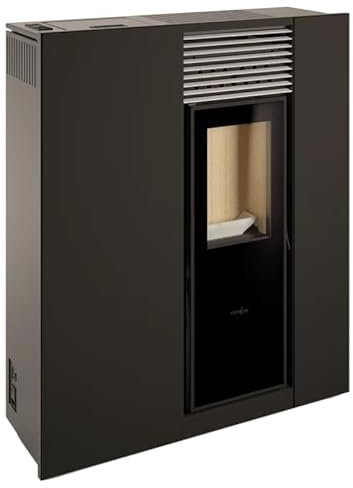 BRICOSOL ESTUFA DE PELLETS GENESIS STEEL 6 NEGRO DE FERLUX