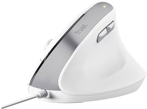 Trust Ratón Ergonómico Óptico Bayo II Blanco