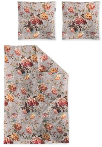 Irisette Flausch-Cotton Bettwäsche Zobel grau 8552 1 Bettbezug 135 x 200 cm + 1 Kissenbezug 80 x 80 cm